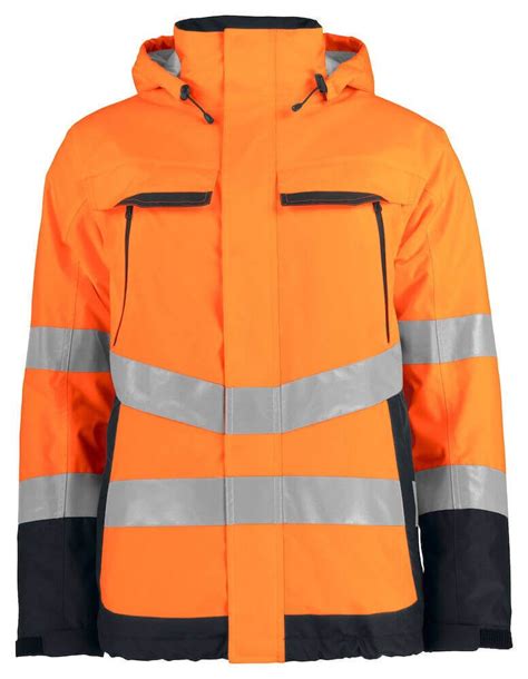 Parka de haute visibilité impermeable 6441 Projob orange fluo