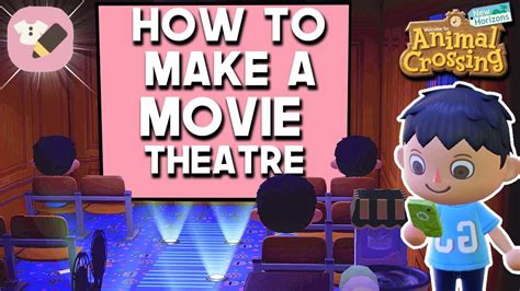 How To Make A Movie Theatre In Animal Crossing Custom Design Youtube