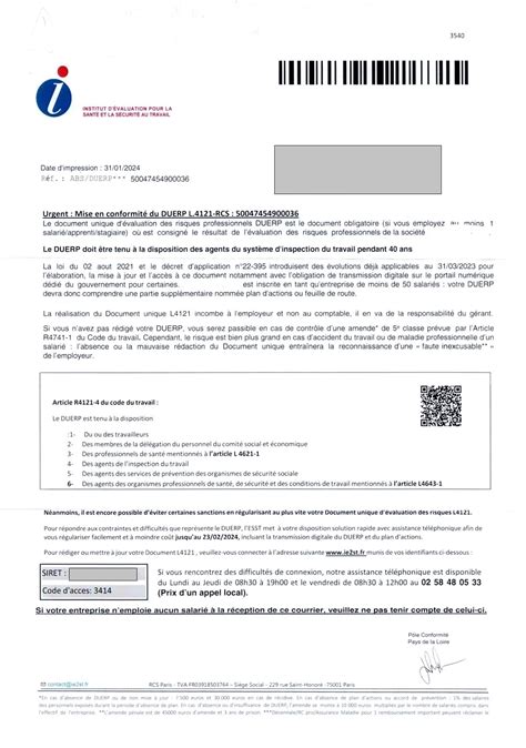 Document Unique mise en garde démarchage CAPEB