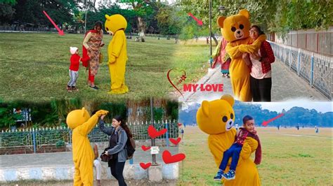 Teddy Bear Prank On Public Place Funny Reaction And Bakchodi🤣😂😍😍🥰😋😋😛😛