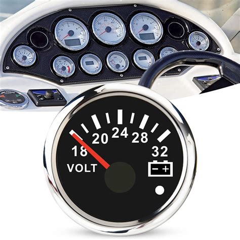 52 MM VOLTMETER Volt Meter Voltage Gauge For Marine Yacht Waterproof