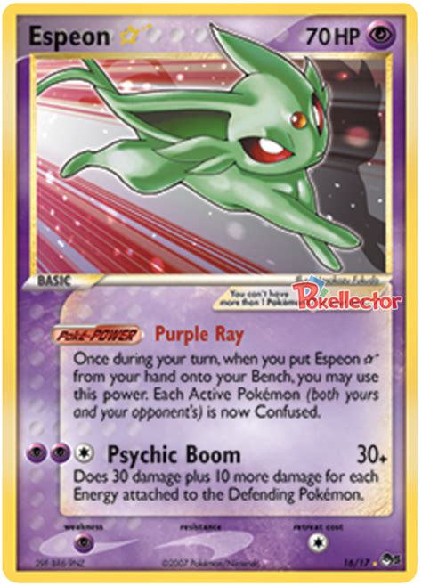 Espeon Pop Series 5 16 Pokemon Card