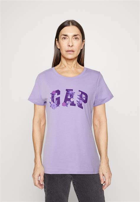 Gap Tee T Shirt Print Purple Lila Zalando De