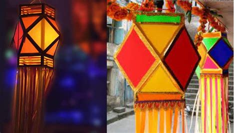 Akash Kandil Making At Home For Diwali Diwali Decoration Idea DIY