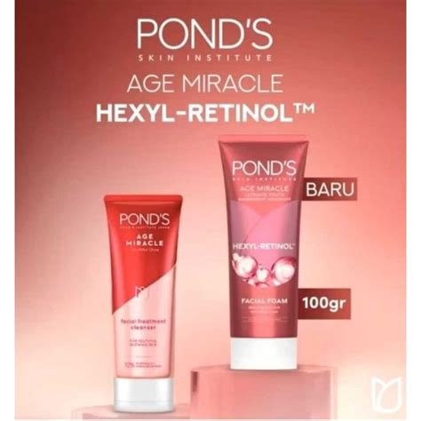 Jual Kemasan Baru Ponds Age Miracle Cell Regen Facial Foam 100g Shopee Indonesia