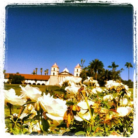 Views Of The Mission From The Rose Garden Visit Santa Barbara Santa