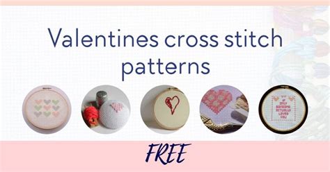 Free Valentines Cross Stitch Patterns Craft With Cartwright