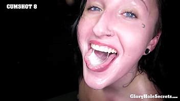 GloryholeSecrets Blue Eyed Brunette Sucks Cock After Cock At The Glory Hole XVIDEOS