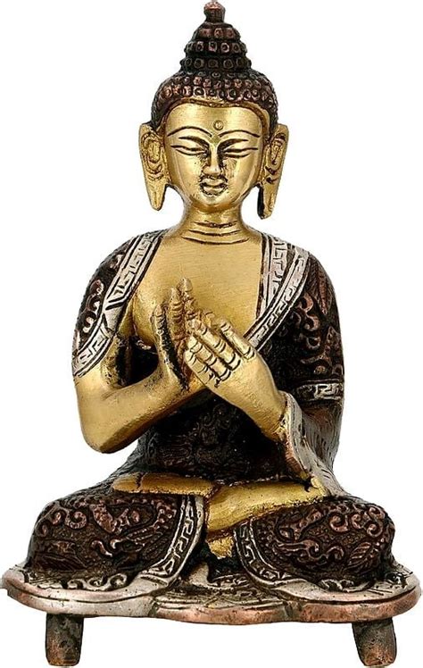 6 Tibetan Buddhist Deity Healing Buddha Medicine Buddha In Brass