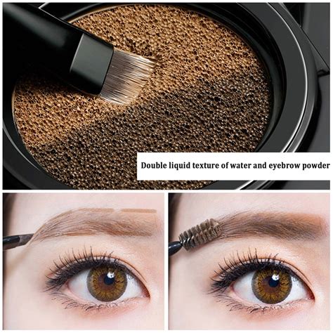 Long Lasting And Non Color Cushion Eyebrow Carton Easily Create