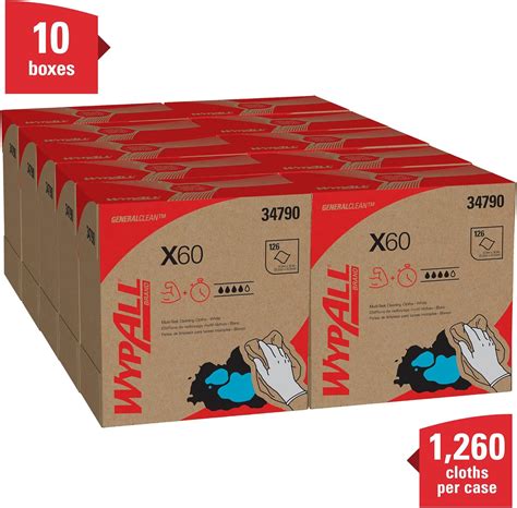 Buy Wypall 34790ct X60 Cloths Pop Up Box White 9 18 X 16 78 126