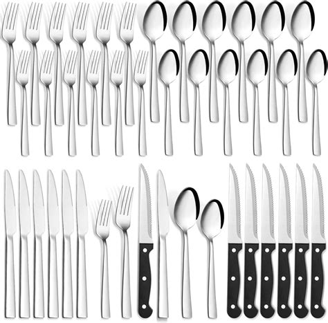 Besteck Set 6 Personen Bastwe 36 Teiliges Edelstahl Besteckset Mit