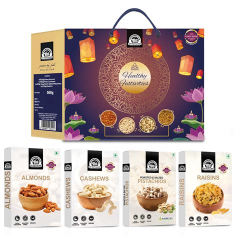 Wonderland Foods Dry Fruits Gift Pack Raisin 200g Almond Cashew