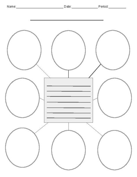 Blank Graphic Organizers Printable