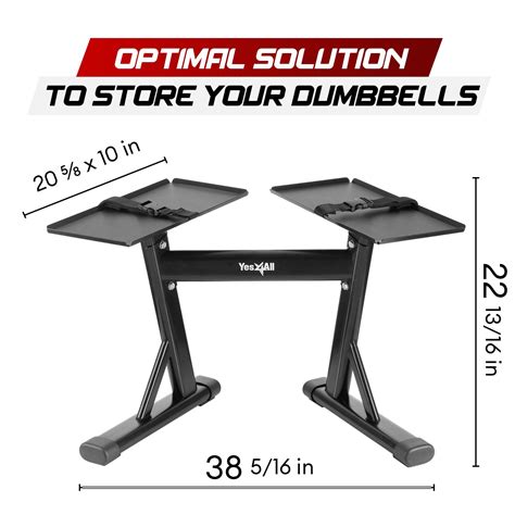 Snapklik.com : Yes4All Stand For Adjustable Dumbbells Up To 160 Pound