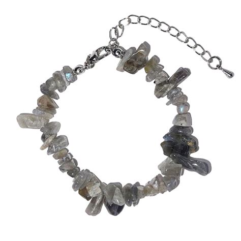 Bracelet Labradorite Baroque Avec Fermoir Cm France Min Raux