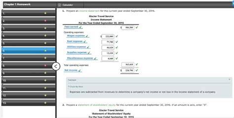 Solved Chapter 1 Homework Calculator Income Statement, | Chegg.com 