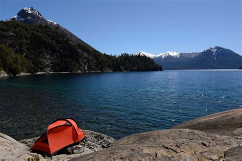 Camping In Patagonia Stock Photo - Download Image Now - Adventure ...