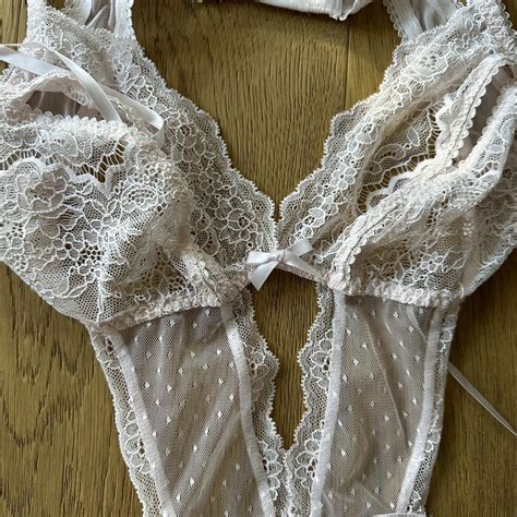 Beautiful Baby Pink Lingerie Set From Victorias Depop
