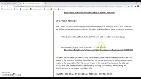 Apa Citation Of Wikipedia Youtube