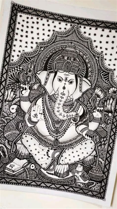 mandala art  ganpati  samantha clark blog