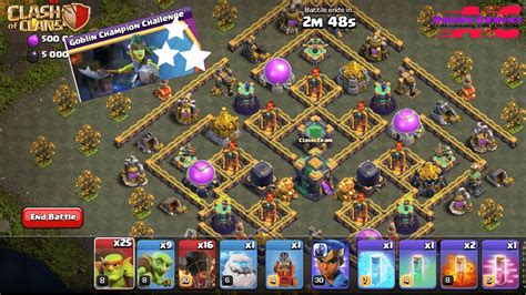 How To Beat The New Goblin Champion Challenge Clash Of Clans Youtube