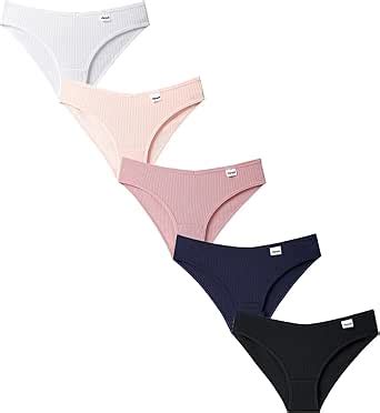 Conjunto De 5 Bragas Para Mujer Ropa Interior Sexy Bikini Tangas
