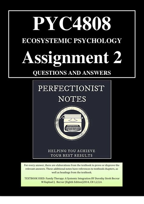 PYC4808 Ecosystemic Psychology Assignment 2 QUIZ Questions And Answers