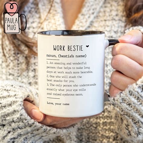 Personalized Best Friend Mug Work Bestie Definition Mug Be Inspire