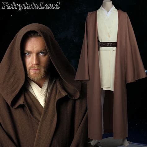 2017 halloween Carnival costume cosplay obi wan kenobi costume adult star wars obi wan kenobi ...