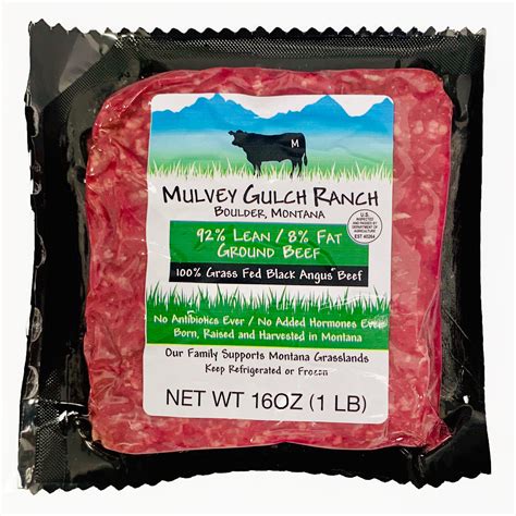 Certified Grass Fed Pasture Raised Ground Beef Mulvey Gulch Ranch