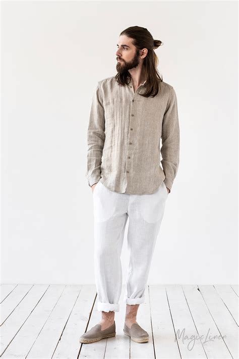 Linen Clothing For Men เสื้อผ้าชาย เสื้อผ้าแฟชั่น เสื้อเชิ้ตผู้ชาย