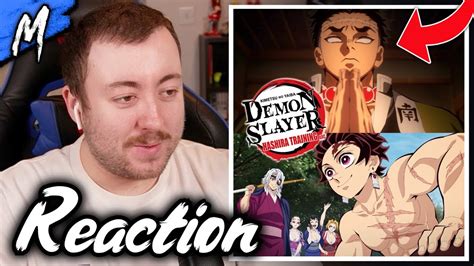 Demon Slayer Hashira Training Arc Trailer Reaction Youtube