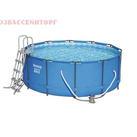 Бассейн каркасный круглый 366х133 с картриджным фильтром Bestway (15427)
