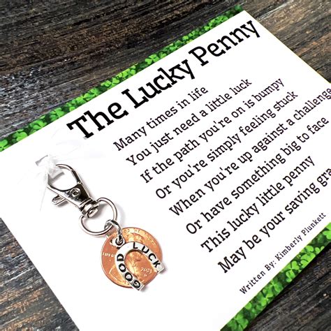 SALE - ORIGINAL Lucky Penny Poem & Gift - Support, Encouragement