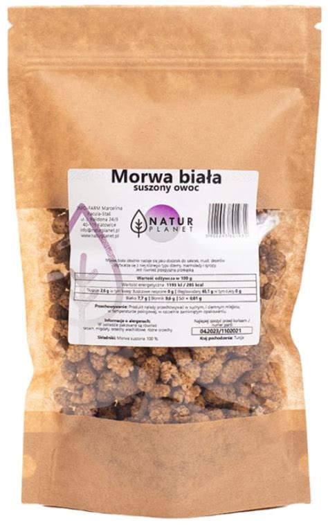 Morwa biała suszony owoc 500g INFO FARM Skład Cena Opinie Sklep