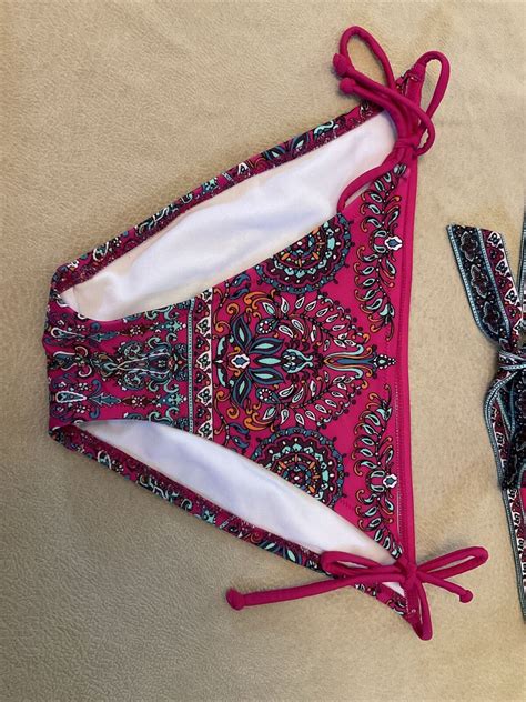 Victorias Secret Swimsuit Set Bikini Bandeau Medium Gem