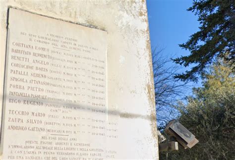 25 Aprile ricordo strage di Monte Crocetta in località Maddalene