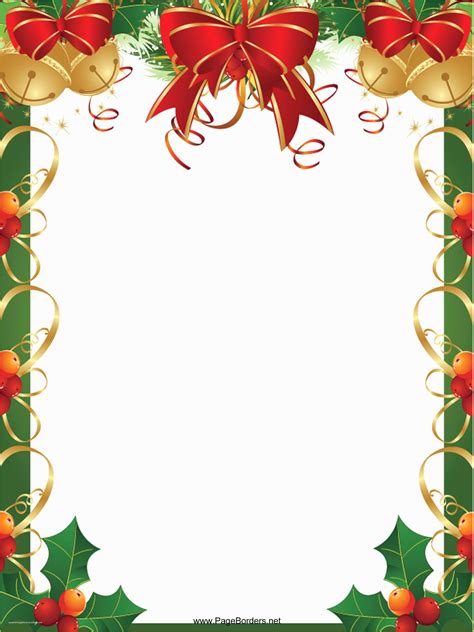 Free Christmas Letter Templates Microsoft Word Of Microsoft Word Border ...