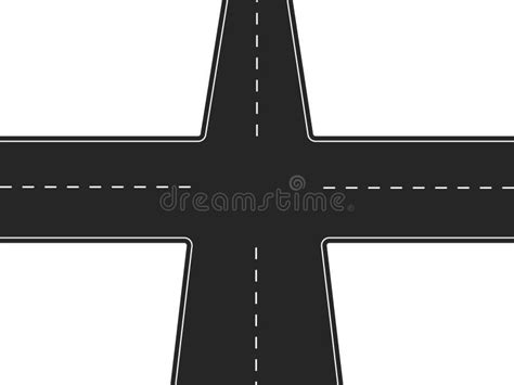 Four Intersection Traffic Sign Stock Vector - Illustration of ...