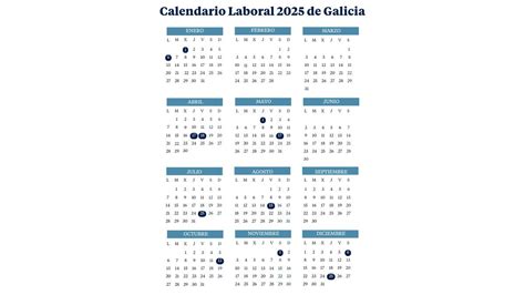 Calendario Laboral De Galicia Puentes Y D As Festivos