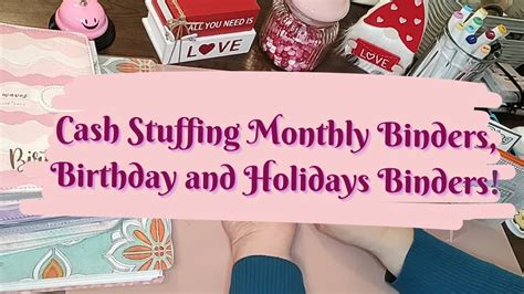 Cash Stuffing Savings Challenges Monthly Birthday And Holiday