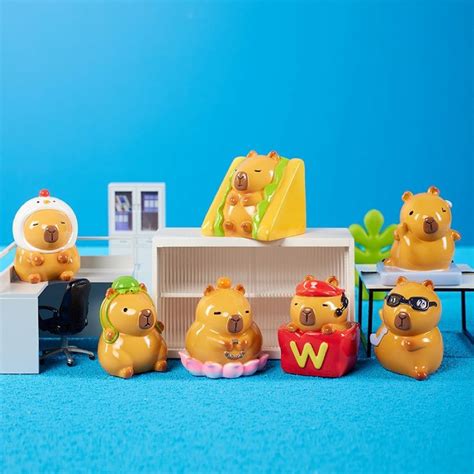 Hot Capybara B S U T P B Tr Ng Ngo I Giao Blind Box B T K S U T M Tr Ng B Y B N