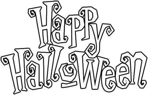 Halloween Letras Para Colorir Ou Imprimir Titulo Happy Halloween