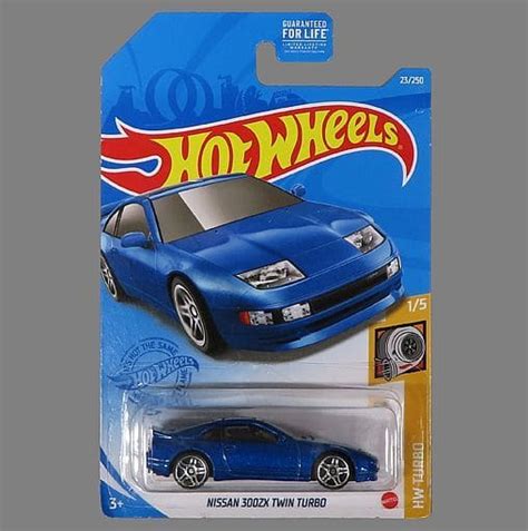 Minicar 1 64 NISSAN 300 Zx TWIN TURBO Blue Hot Wheels HW TURBO