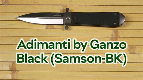 Розпаковка Adimanti Samson by Ganzo Brutalica design Black Samson BK