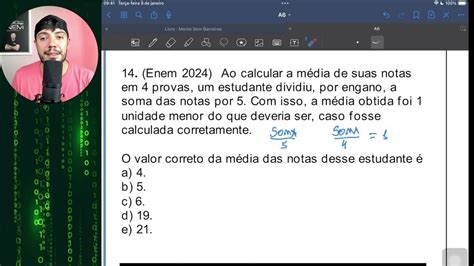 Ao Calcular A Media De Suas Notas - 8