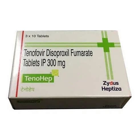 Zydus Tenofovir Disoproxil Tenohep 300mg 30 Tablet Treatment Hiv