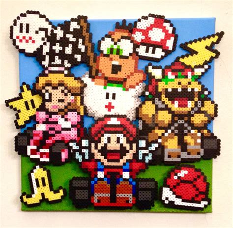 Mario Kart Perler Bead Patterns