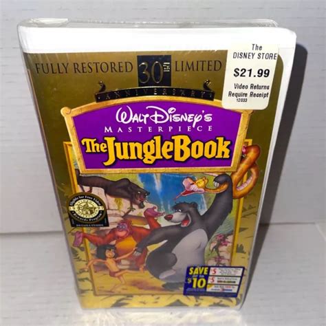 The Jungle Book Vhs New Th Anniversary Masterpiece Edition Walt